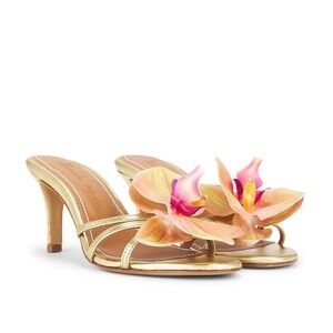 Alameda Turquesa Cecily Heel in Gold | SLIGHTLY USED